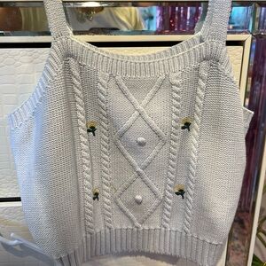 Wild Fable Knit Crop Sweater Fairycore Cottagecore Y2K XXL